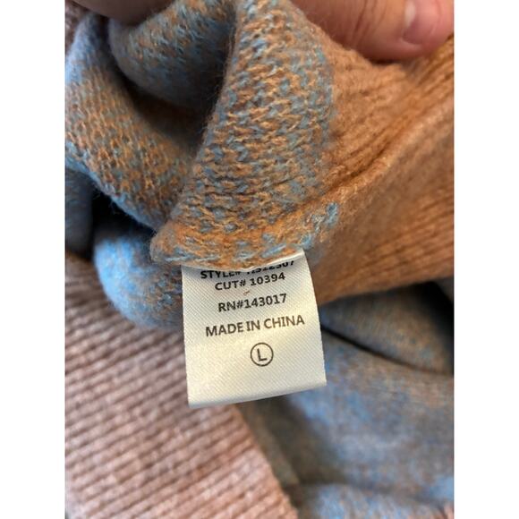 Ces Femme Mocha Brown and Blue Argyle Sweater Vest Women's Size Large - Picture 9 of 10